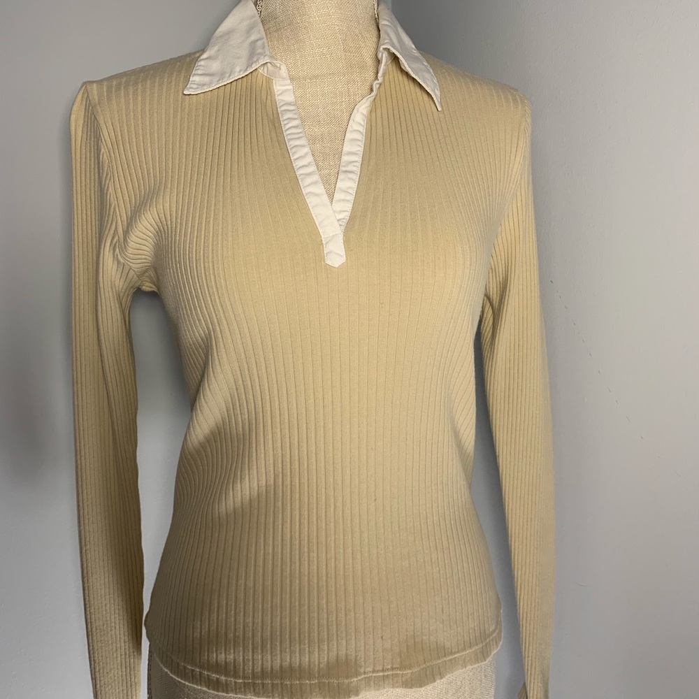 Context | LS Collared Stretch top - Picture 2 of 4